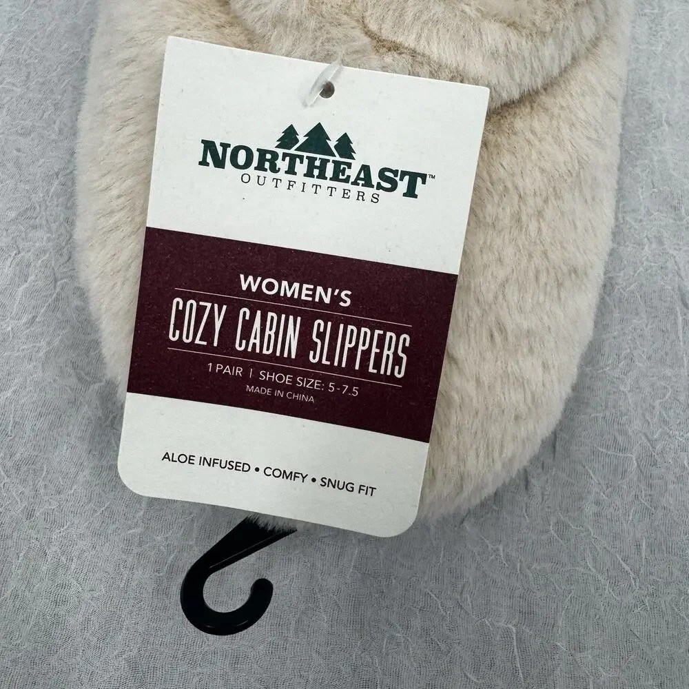 Northeast Outfitters Cozy Cabin Women's Faux Fur Booties Light Brown Size Small